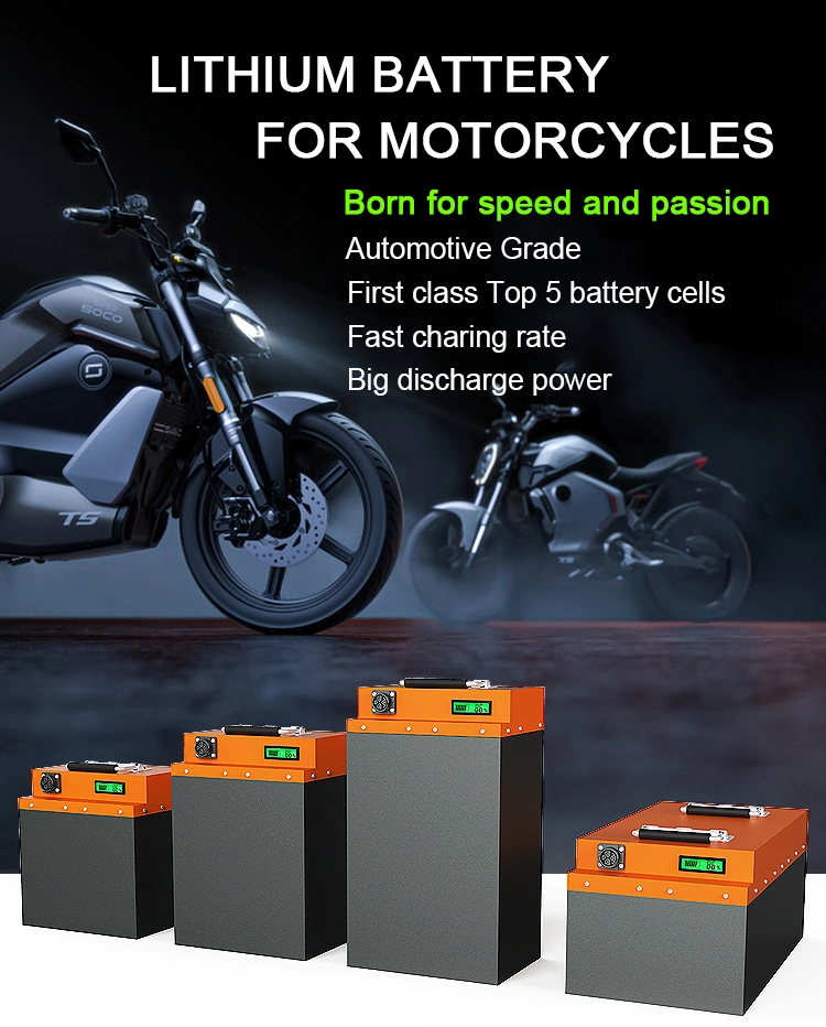 De Batterij van het de Machtslithium van Ctscusomized 70V 60V 30ah 35ah 40ah voor Elektrische Motorfiets, Lithium Ion Battery Rechargeable